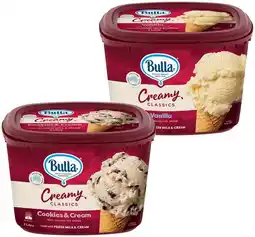 IGA Bulla Creamy Classics Ice Cream Selected Varieties offer