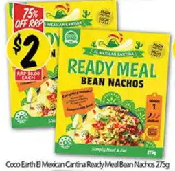 NQR Coco Earth El Mexican Cantina Ready Meal Bean Nachos offer