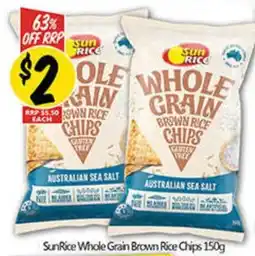 NQR SunRice Whole Grain Brown Rice Chips offer