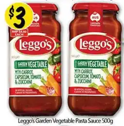 NQR Leggo's Garden Vegetable Pasta Sauce offer