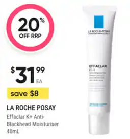 healthylife Effaclar K+ Anti- Blackhead Moisturiser offer