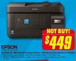 The Good Guys EcoTank ET-4810 Multi Function Printer with Automatic Document Feeder offer