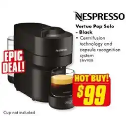The Good Guys Vertuo Pop Solo - Black offer