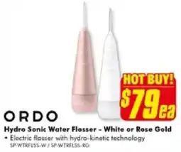 The Good Guys Hydro Sonic Water Flosser - White or Rose Gold offer