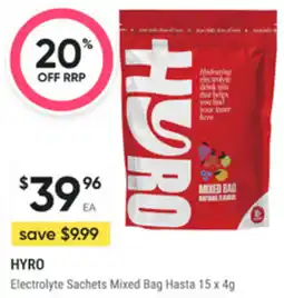healthylife Hyro Electrolyte Sachets Mixed Bag Hasta offer