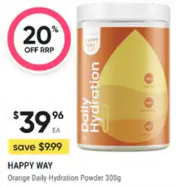 healthylife Happy way Orange Daily Hydration Powder offer