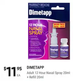healthylife Dimetapp Adult 12 Hour Nasal Spray + Refill offer