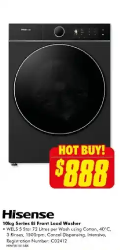 The Good Guys 10kg Series Bi Front Load Washer offer
