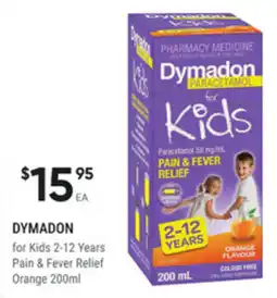 healthylife Dymadon for Kids 2-12 Years Pain & Fever Relief Orange offer