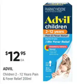 healthylife Advil Children 2-12 Years Pain & Fever Relief offer