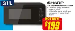 The Good Guys 31L 1000W Microwave - Black offer