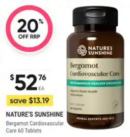 healthylife Nature's sunshine Bergamot Cardiovascular Care offer