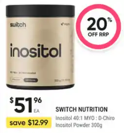 healthylife SWITCH NUTRITION Inositol offer