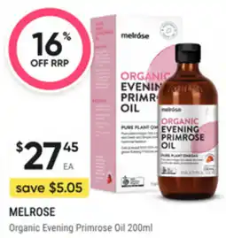 healthylife Melrose Organic Evening Primrose Oil offer