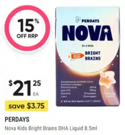 healthylife Perdays Nova Kids Bright Brains DHA Liquid offer