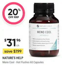 healthylife Nature's help Meno Cool - Hot Flushes offer