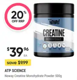 healthylife Atp science Noway Creatine Monohydrate Powder offer
