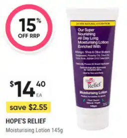 healthylife Hopes relief offer