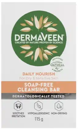 healthylife DermaVeen Daily Nourish Soap Free Cleansing Bar offer