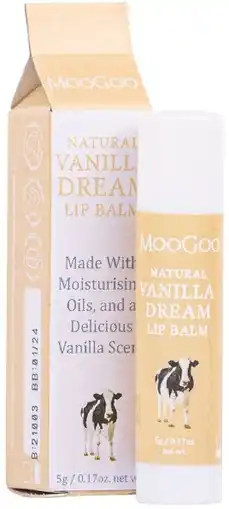 healthylife MooGoo Natural Vanilla Dream Lip Balm offer