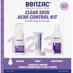 healthylife Benzac 3 Step Clear Skin Acne Control Kit offer