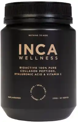 healthylife Inca Organics Bioactive Collagen Peptides + Hyaluronic Acid + Vitamin C offer