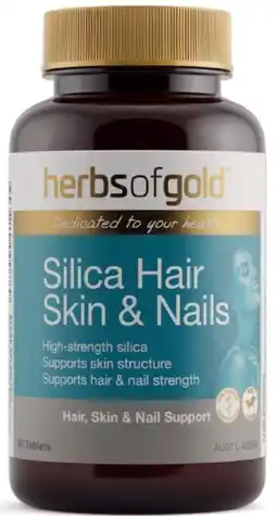 healthylife Herbs of Gold Silica Hair Skin & Nails 60 Tablets offer