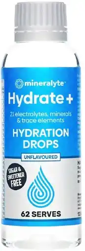 healthylife Mineralyte Hydrate+ Hydration Drops Unflavoured offer