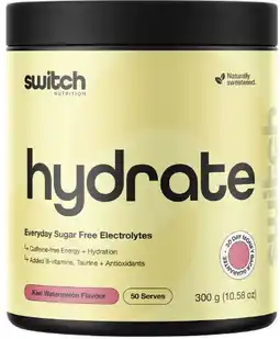 healthylife Switch Nutrition Hydrate Sugar Free Electrolytes Kiwi Watermelon offer