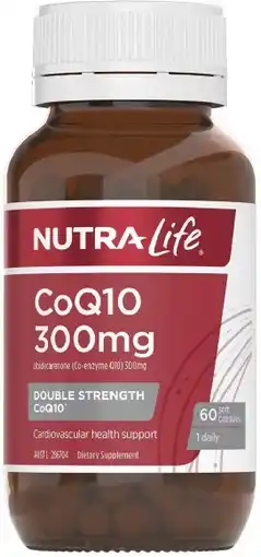 healthylife Nutra-Life CoQ10 300mg Double Strength 60 Capsules offer