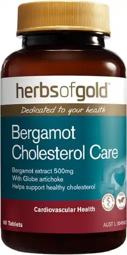 healthylife Herbs of Gold Bergamot Cholesterol Care 60 Tablets offer
