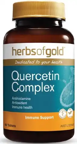 healthylife Herbs of Gold Quercetin Complex 60 Tablets offer