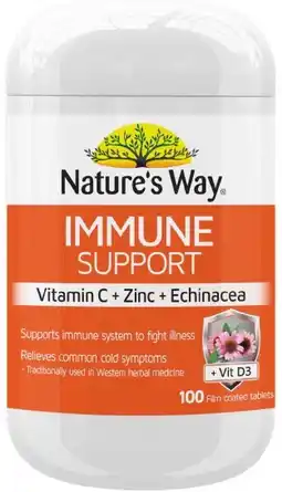 healthylife Nature's Way Immune Support 100 Tablets offer