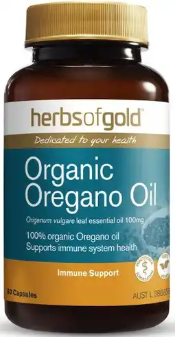 healthylife Herbs of Gold Organic Oregano Oil 60 Capsules offer
