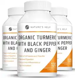 healthylife Nature's Help Organic Turmeric with Black Pepper and Ginger offer