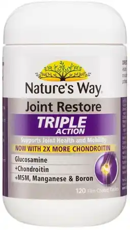 healthylife Nature's Way Joint Restore Triple Action 120 Tablets offer