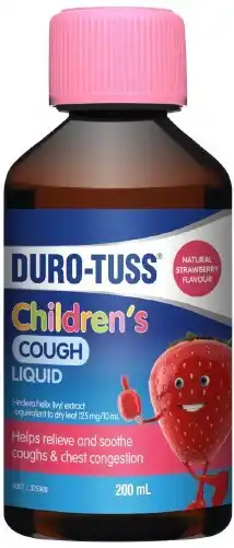 healthylife Durotuss Childrens Cough Liquid Strawberry offer