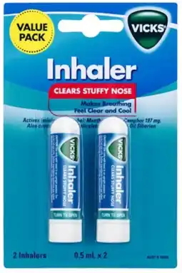 healthylife Vicks Nasal Inhaler 0.5ml x offer