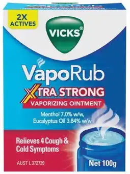 healthylife Vicks Vaporub Xtra Strong offer