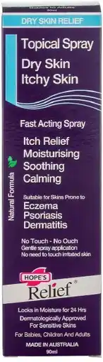 healthylife Hope's Relief Topical Spray Dry Skin Relief offer