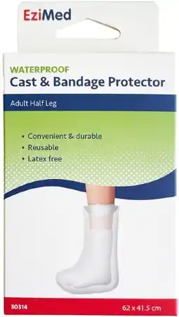 healthylife EziMed Adult Half Leg Waterproof Cast & Banadage Protector offer