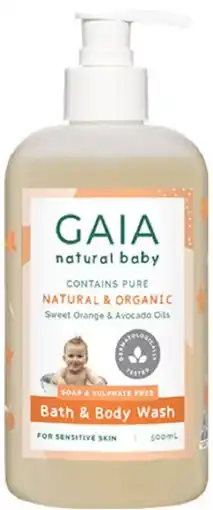 healthylife GAIA Natural Baby Bath & Body Wash offer