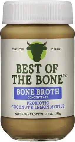 healthylife Best of the Bone Probiotic Bone Broth Concentrate Coconut & Lemon Myrtle offer