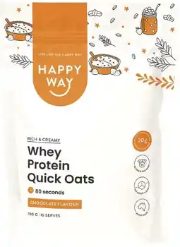 healthylife Happy Way Whey Protein Quick Oats Chocolate offer