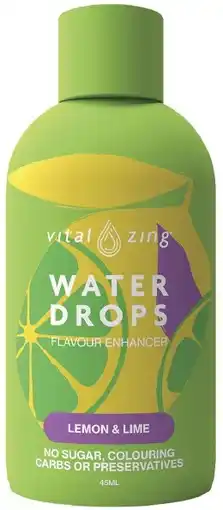 healthylife Vital Zing Water Drops Lemon & Lime offer