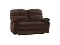 Stade Fabric Recliner Sofa, 2 Seater, Truffle