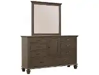 LivingStyles Telfer Poplar Timber 1 Door 8 Drawer Dresser with Mirror offer