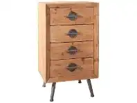 LivingStyles Boxx Commercial Grade Pine Timber 4 Drawer Tallboy offer