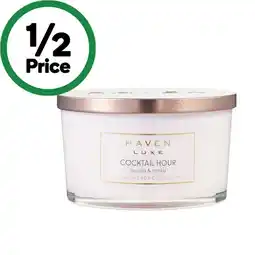 Woolworths Haven Luxe 3 Wick Candle – Assorted offer
