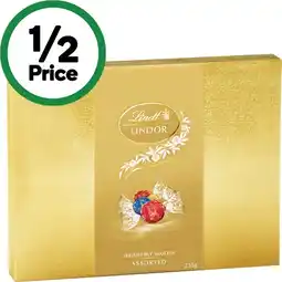 Woolworths Lindt Lindor Assorted Gift Box offer